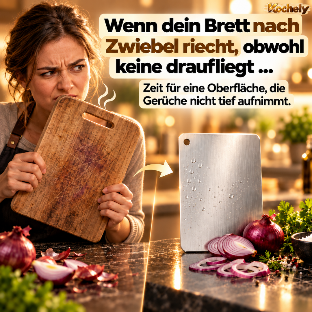 Edelstahl Schneidebrett – Hygienisch & Spülmaschinengeeignet